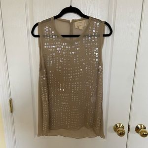 Nicole Miller Beaded Tank